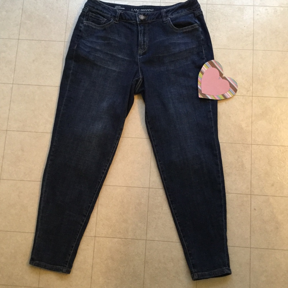 Lane Bryant Dark Blue Straight Leg Jeans